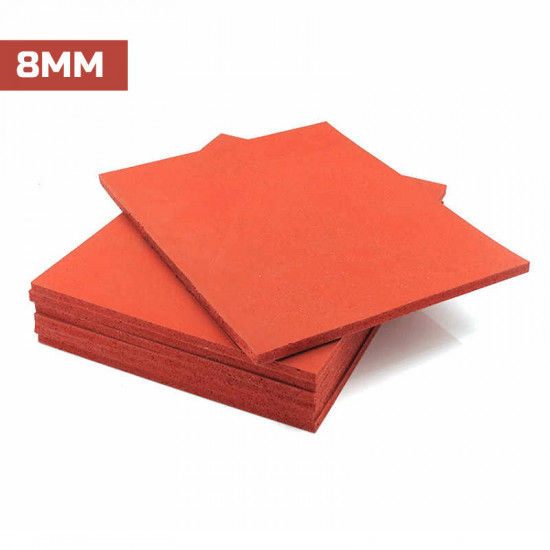 Silicone Red Rubber Mat 8 MM