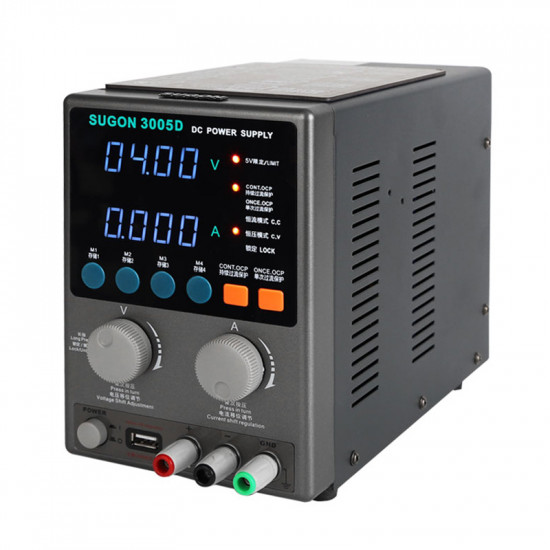 Sugon 3005d Adjustable Digital Dc Power Supply With Short Killer With Memory Option 30v-5a