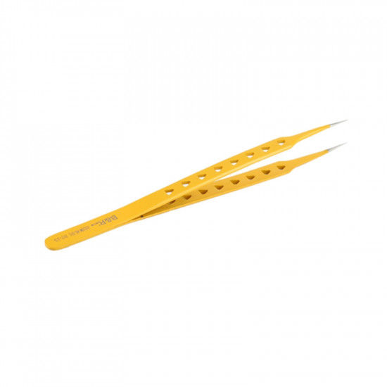 B&R BT-15 High Precision Hole Design Tweezer - Straight